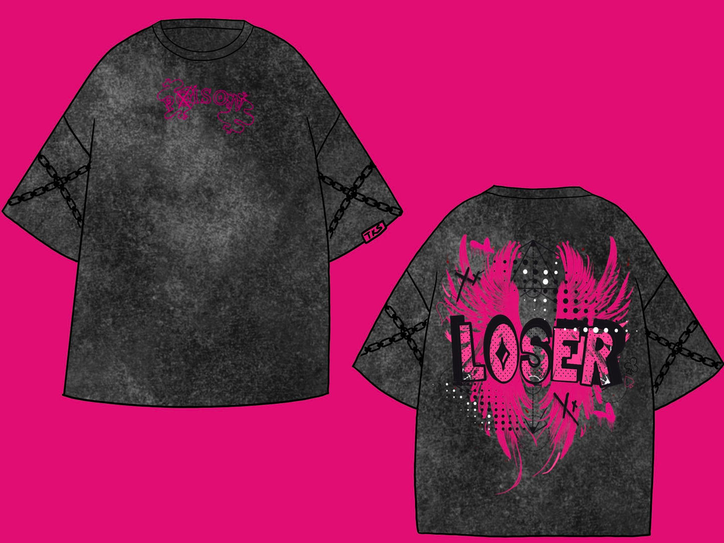 (READY TO SHIP) Poison Regular Acid Wash Tee