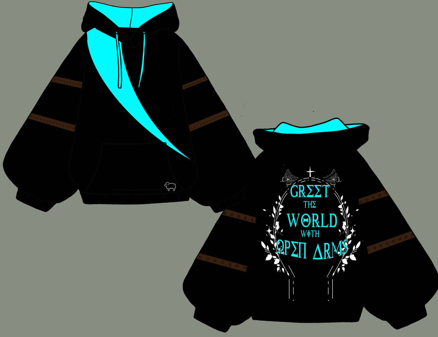 (PRE-ORDER) Underworld Open Arms Oversized Hoodie
