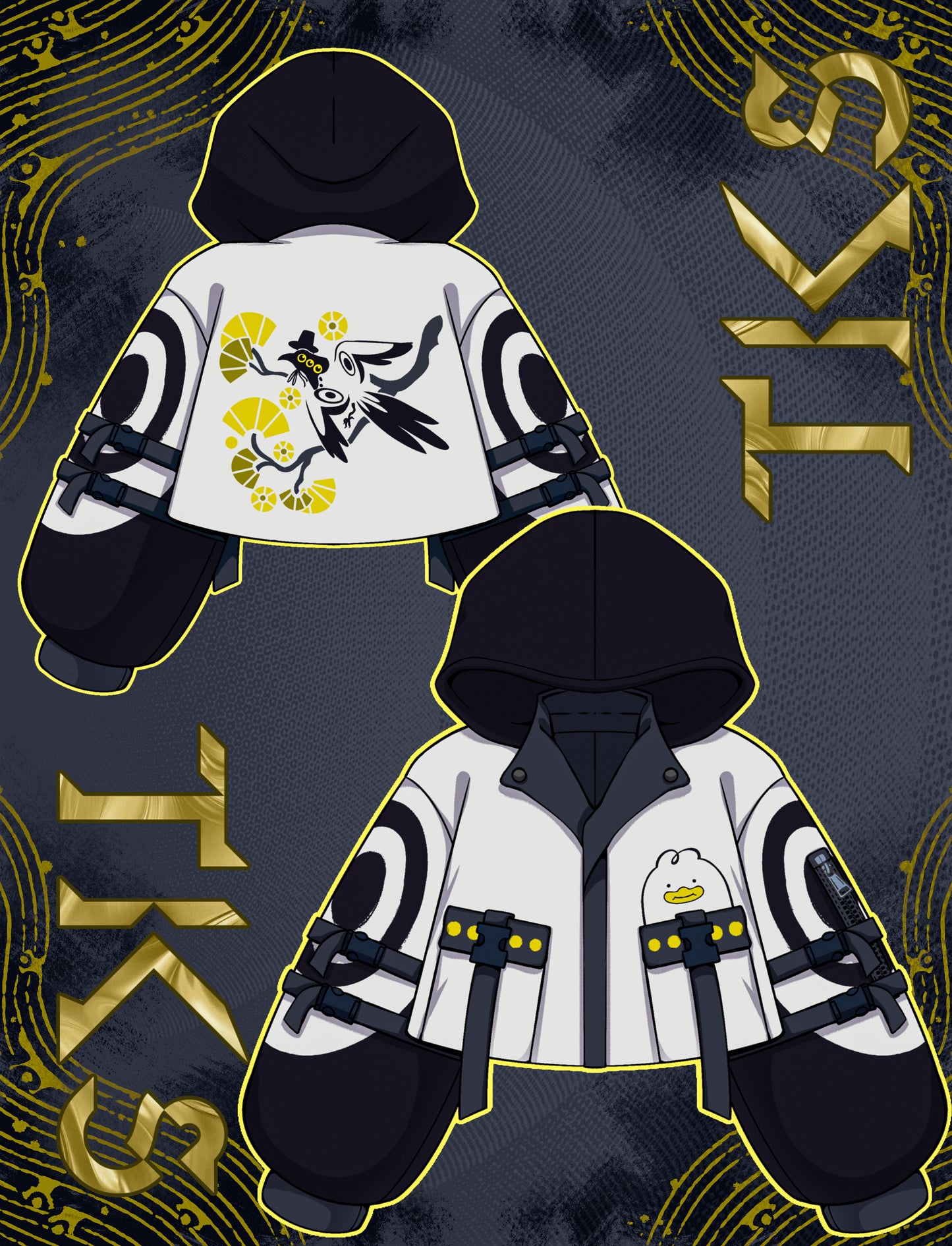 (PRE-ORDER) Bird with the Attitude Oversized Crop Techwear