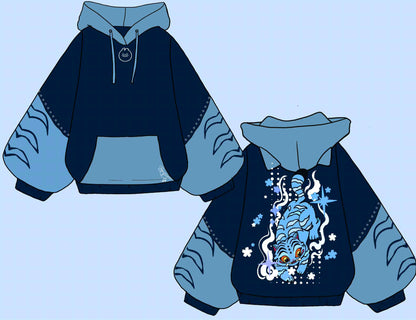 (PRE-ORDER) Blue Tiger Oversized Hoodie