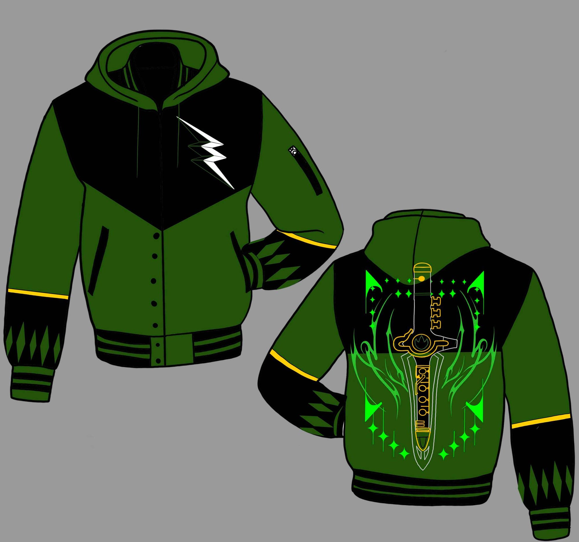 (READY TO SHIP) Green Ranger Varsity