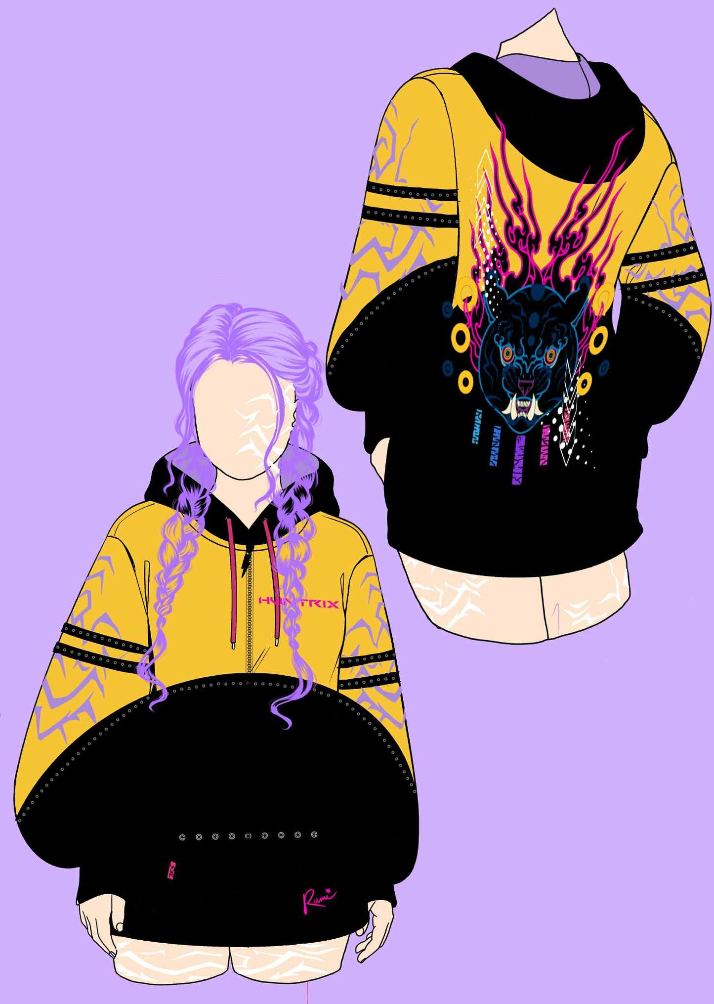 (STOCK DROP) Rumi Oversized Zip Hoodie