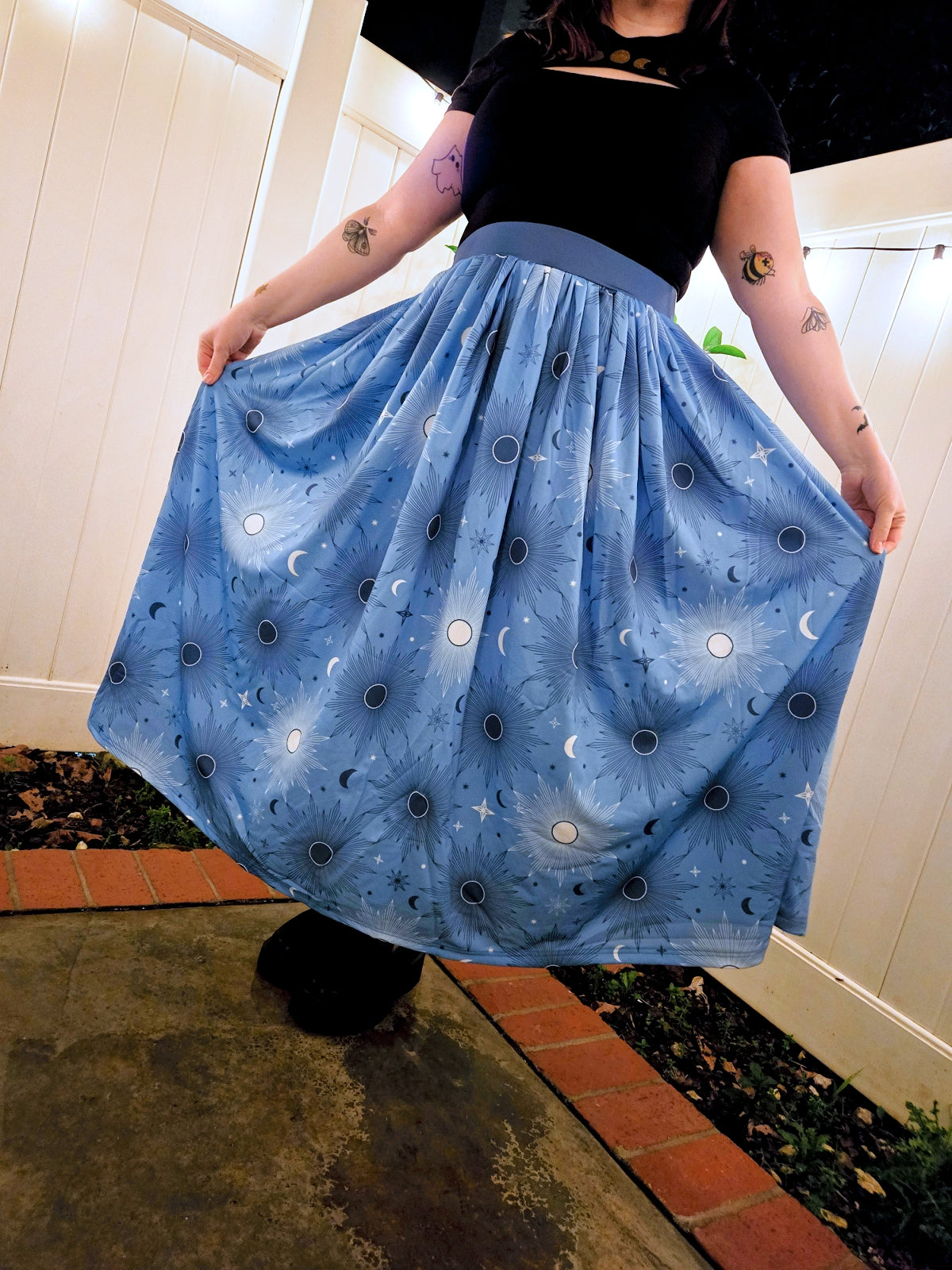 (PRE-ORDER) Celestial Moon Slit Skirt