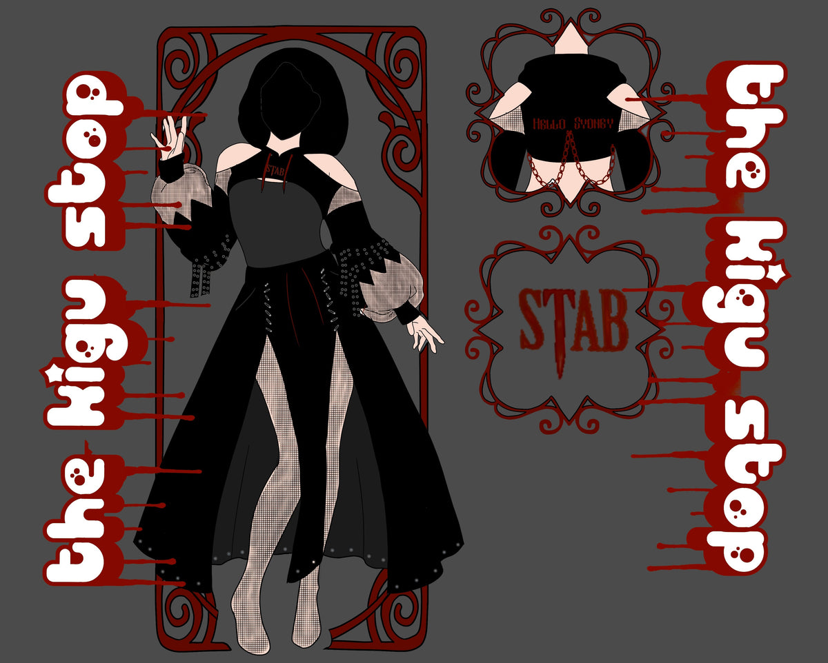Stab Maxi Split Skirt