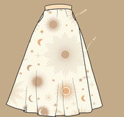 (PRE-ORDER) Celestial Sun Slit Skirt