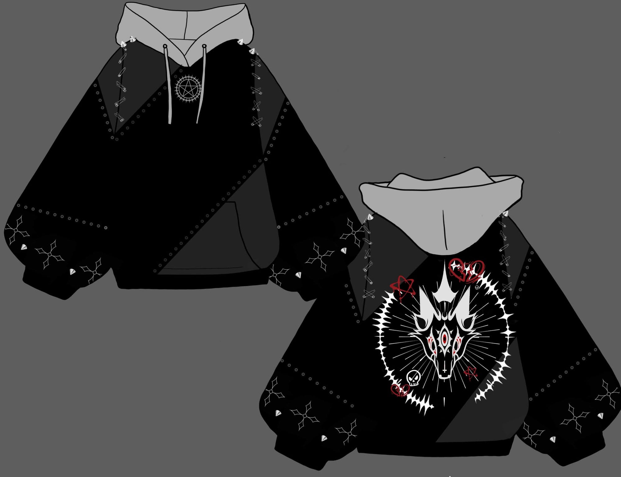 (PRE-ORDER) The Hell Hound Oversized Hoodie