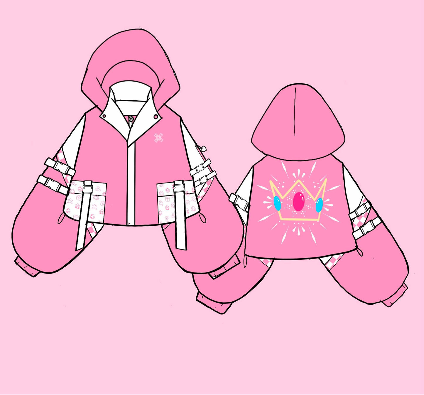 (PRE-ORDER) Peach Princess Mid Crop Tech