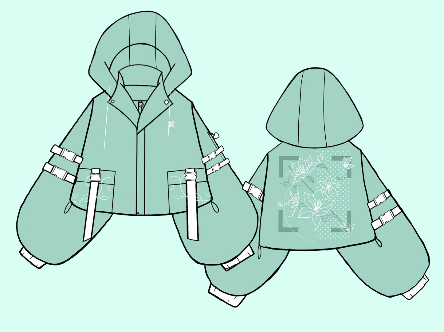 (PRE-ORDER) Lily Oversized Mid Crop Tech