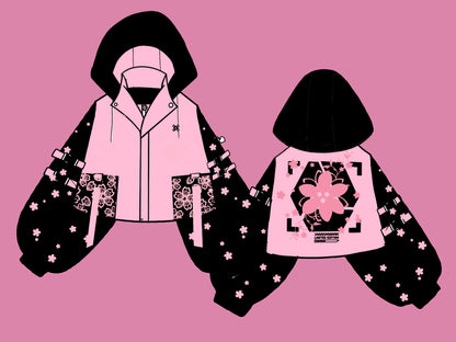 (PRE-ORDER) Sakura Oversized Mid Crop Tech