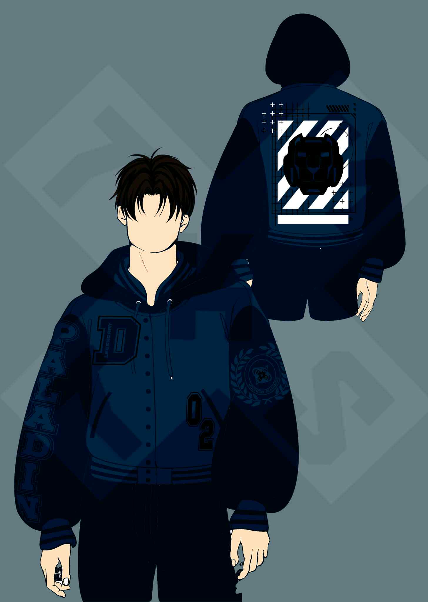 (PRE-ORDER) Blue Lion Oversized Varsity