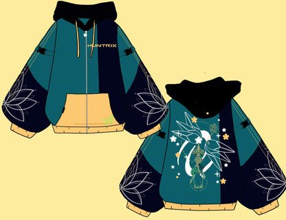 (PRE-ORDER) Two Worlds Oversized Zip Hoodie