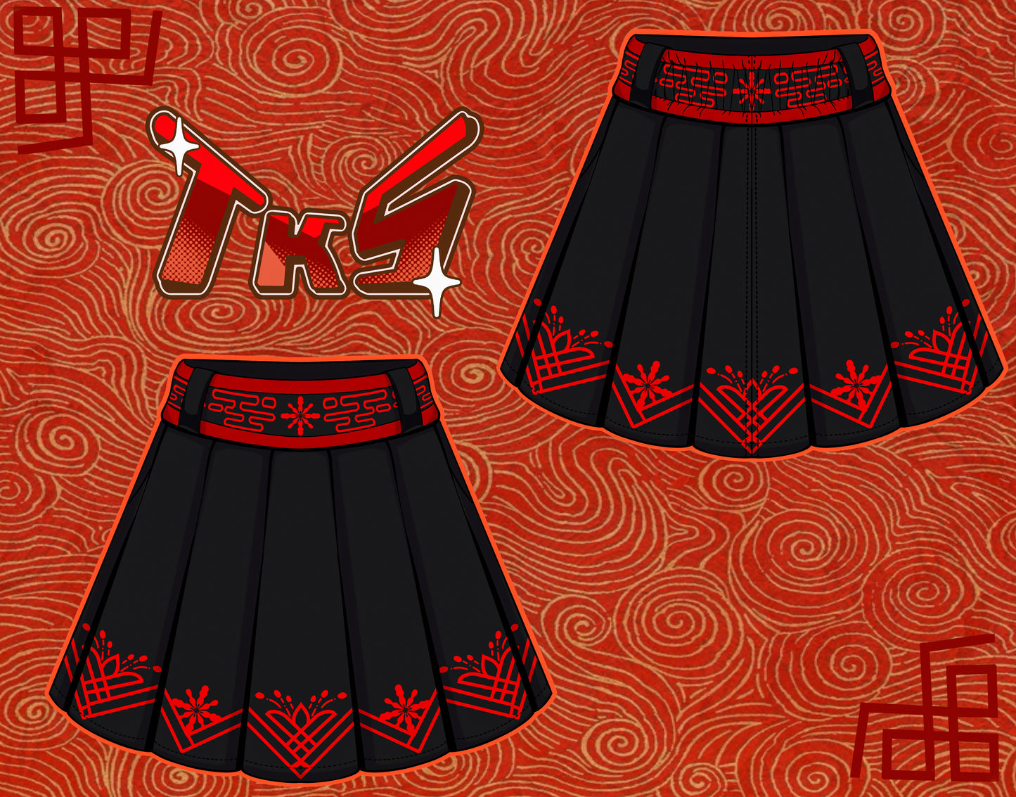 (PRE-ORDER) Spiderlily Pocket Skirt