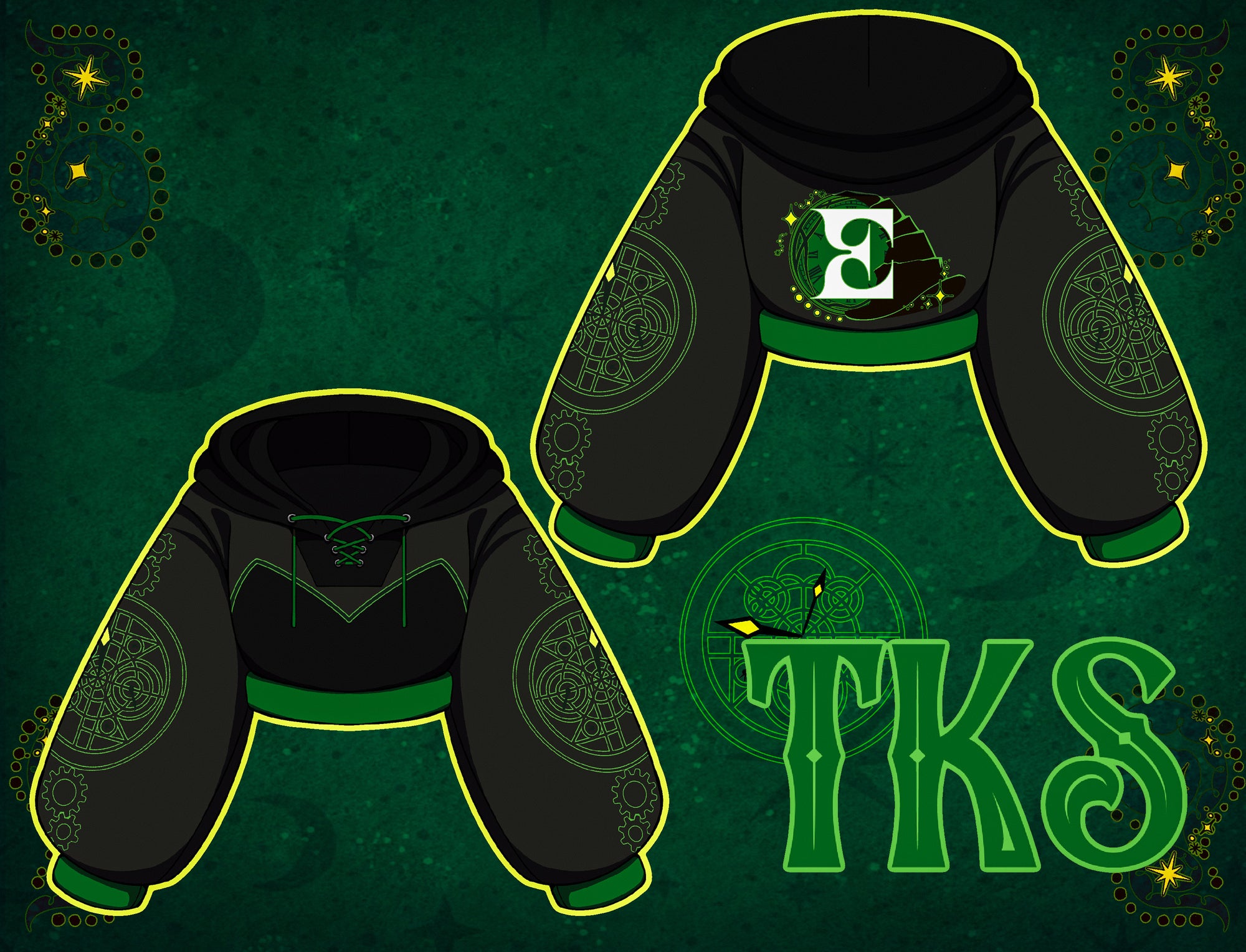 (READY TO SHIP ) Green Witch Hoodie