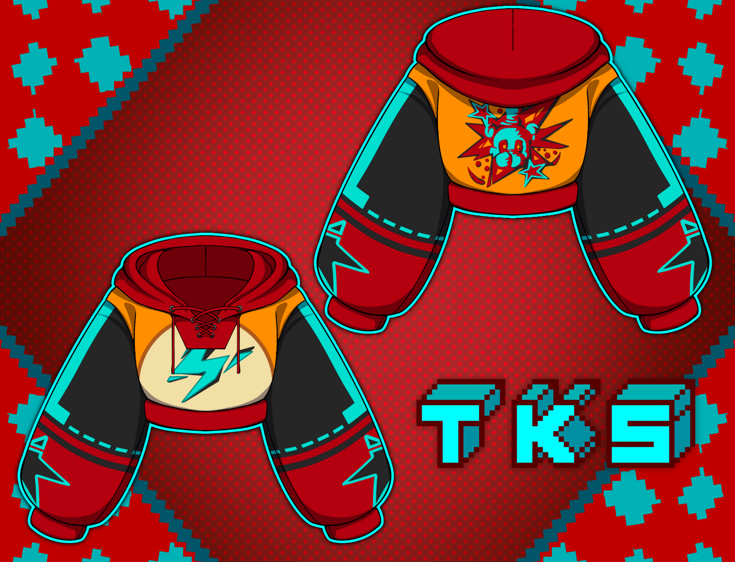 (PRE-ORDER) Glam Glitch Freddy Hoodie