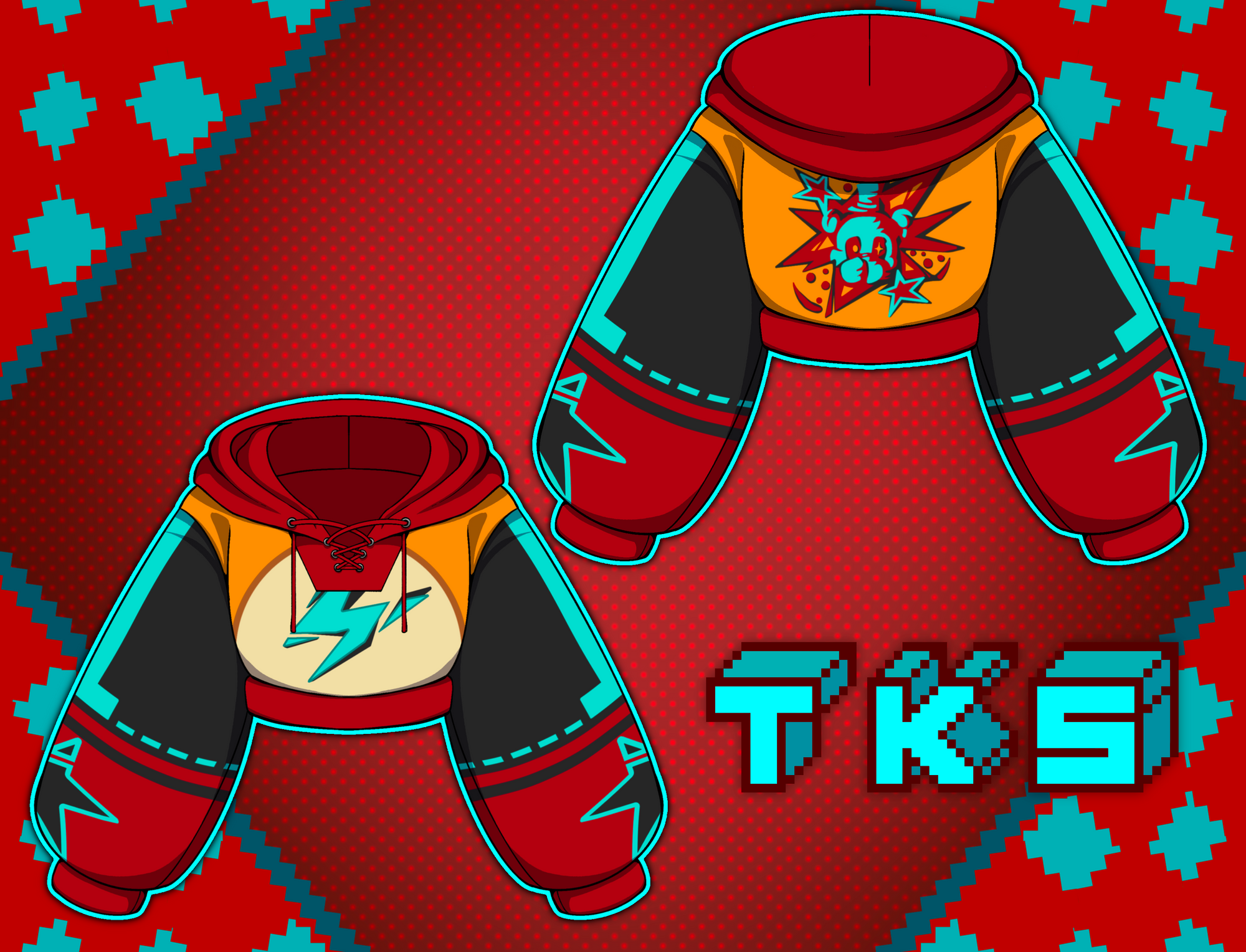 (PRE-ORDER) Glam Glitch Freddy Hoodie