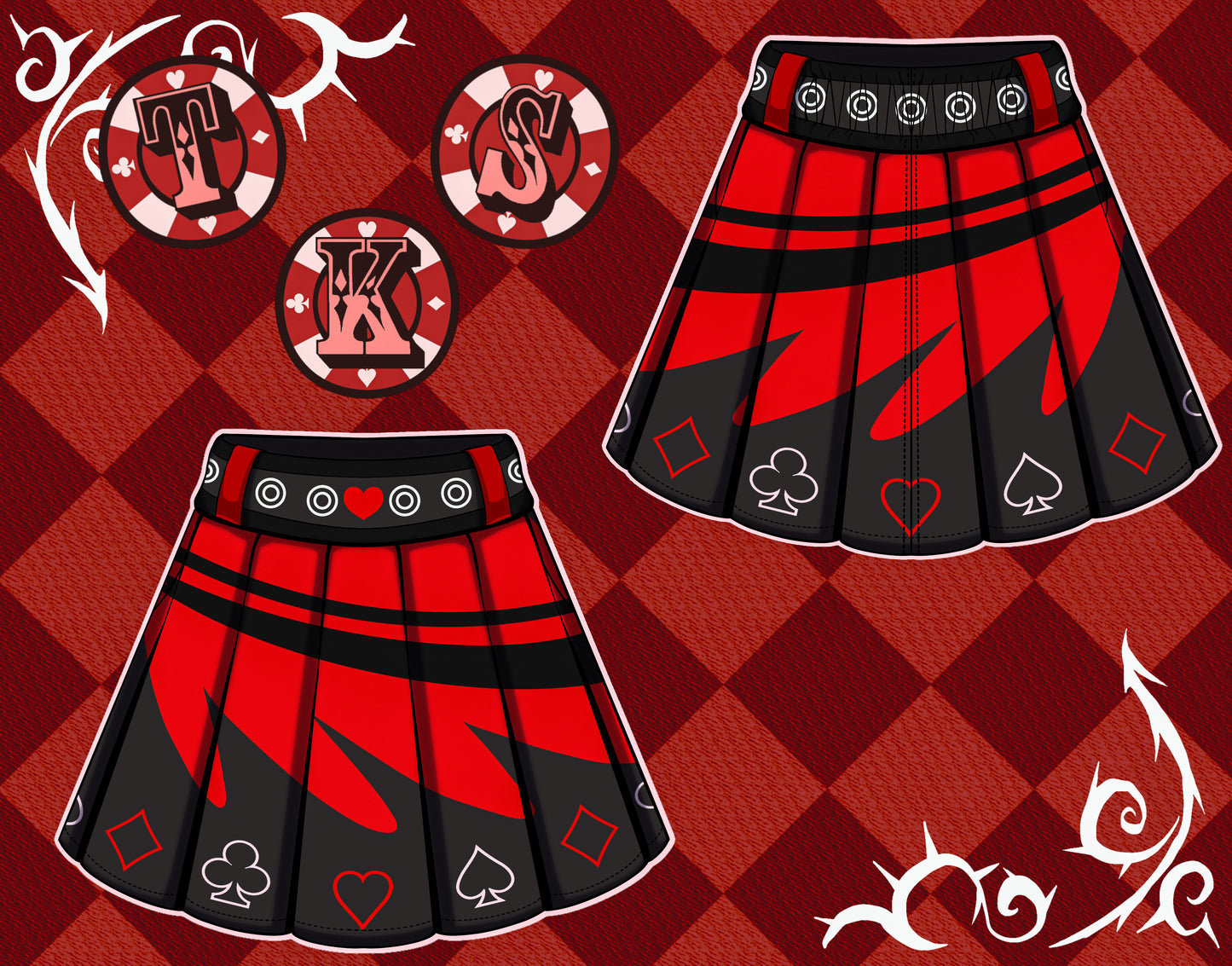 (PRE-ORDER) Appetite for Gambling Pocket Skirt