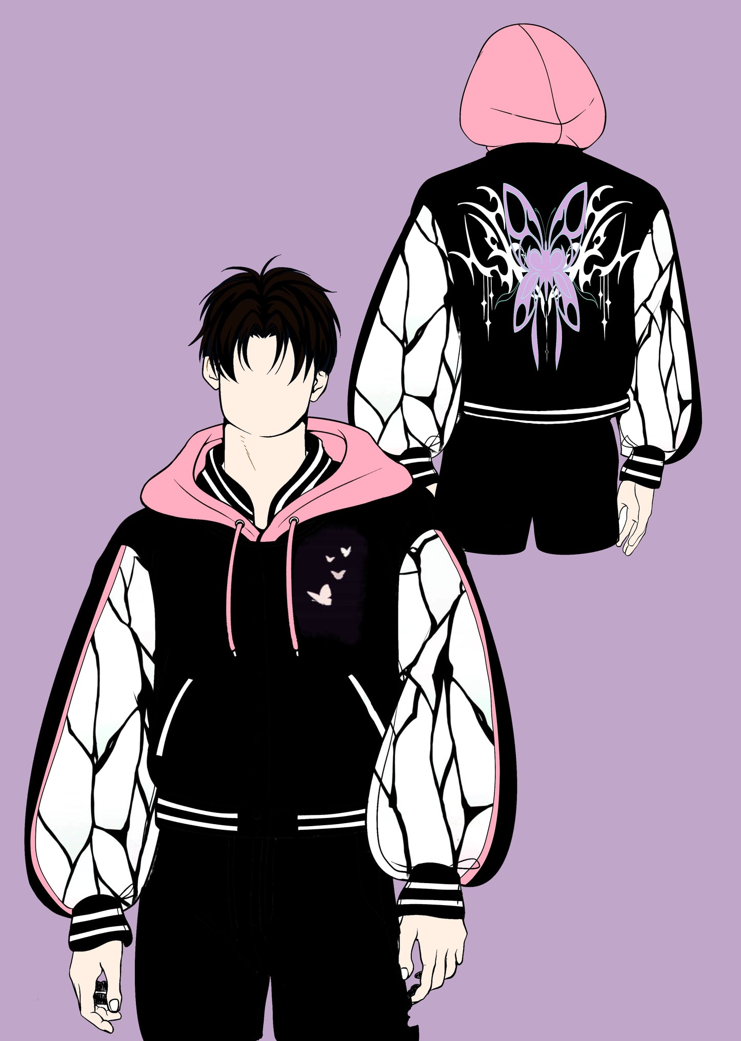 (PRE-ORDER STOCK DROP) Butterfly Hashira  Oversized Varsity