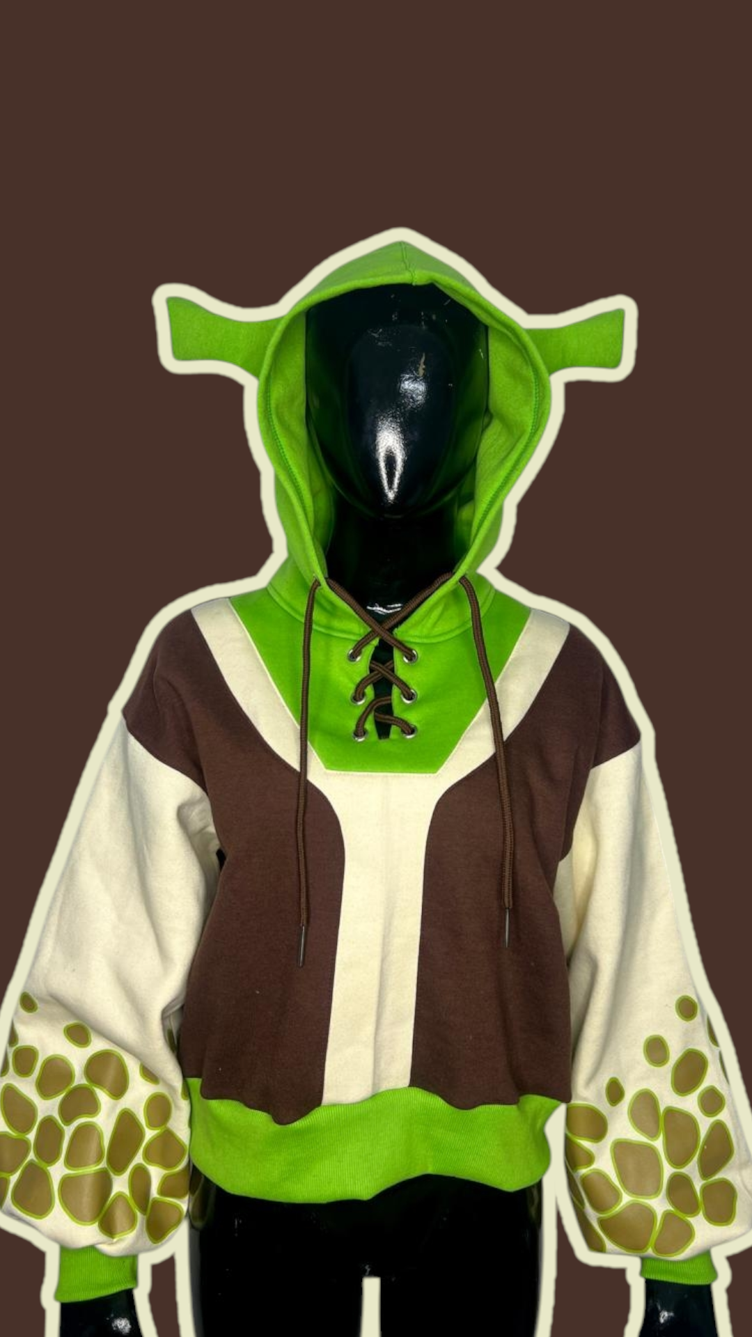 (STOCK DROP) Beware Ogre Crop Hoodie