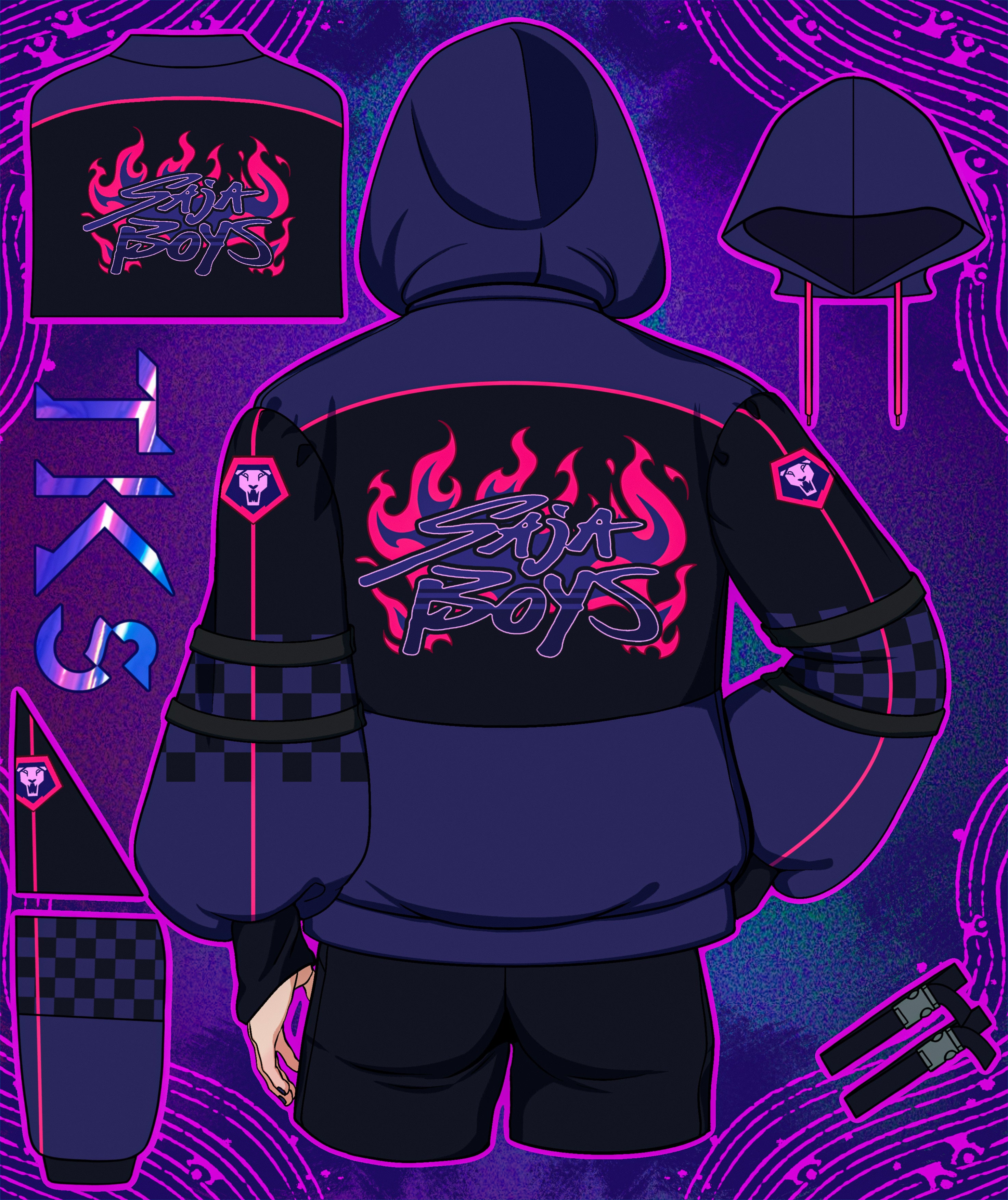 (READY TO SHIP) Team Demon Racer Jacket
