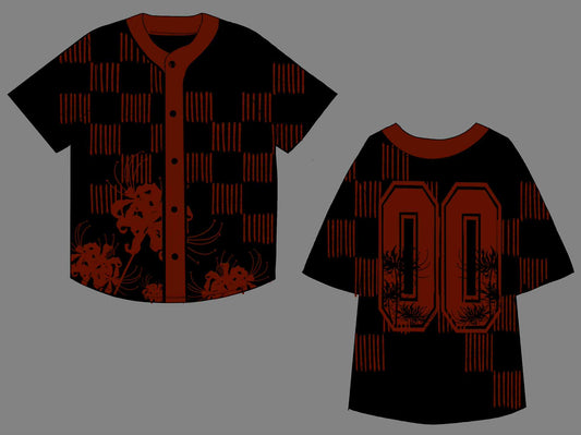 (READY TO SHIP) Spider Lily Baseball Jersey
