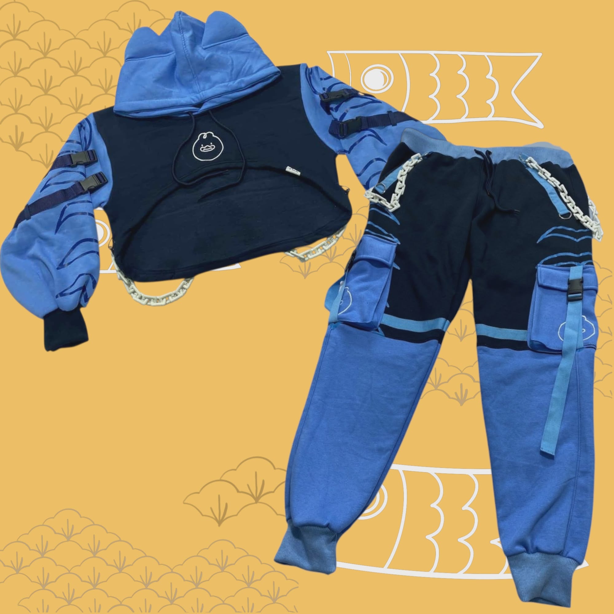 (READY TO SHIP) Blue Tiger Set