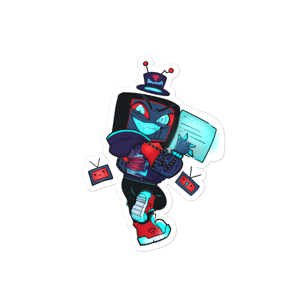 TV Demon Sticker