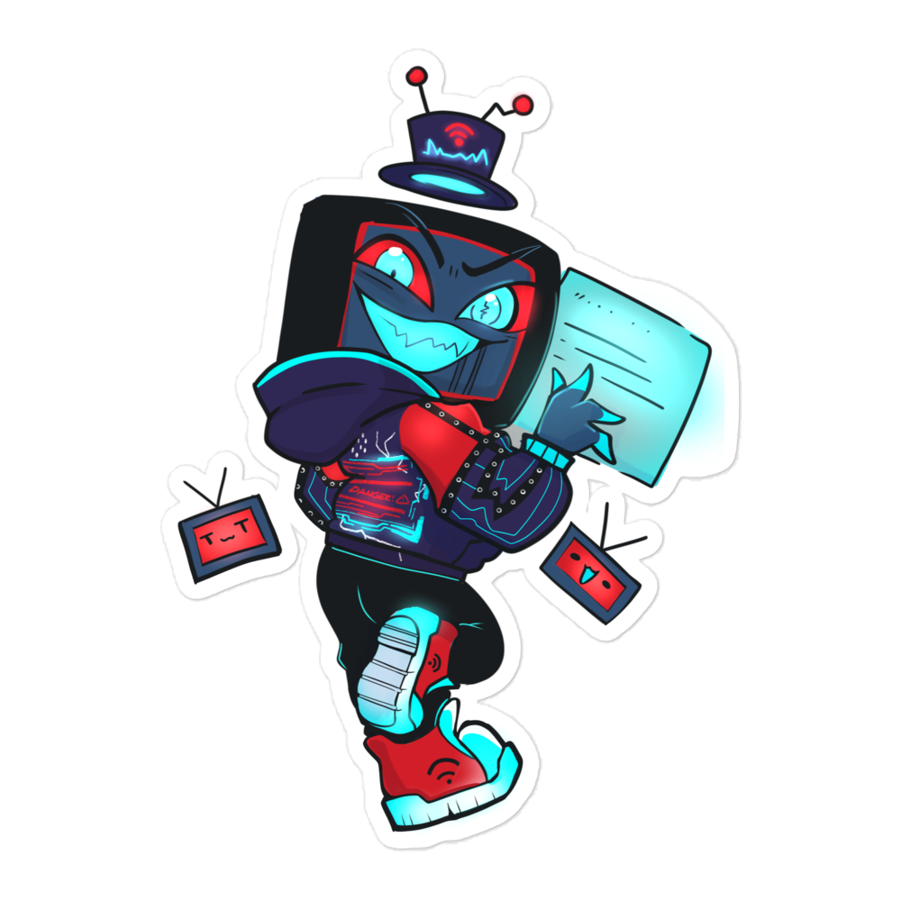 TV Demon Sticker