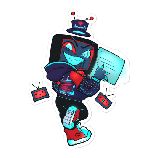 TV Demon Sticker