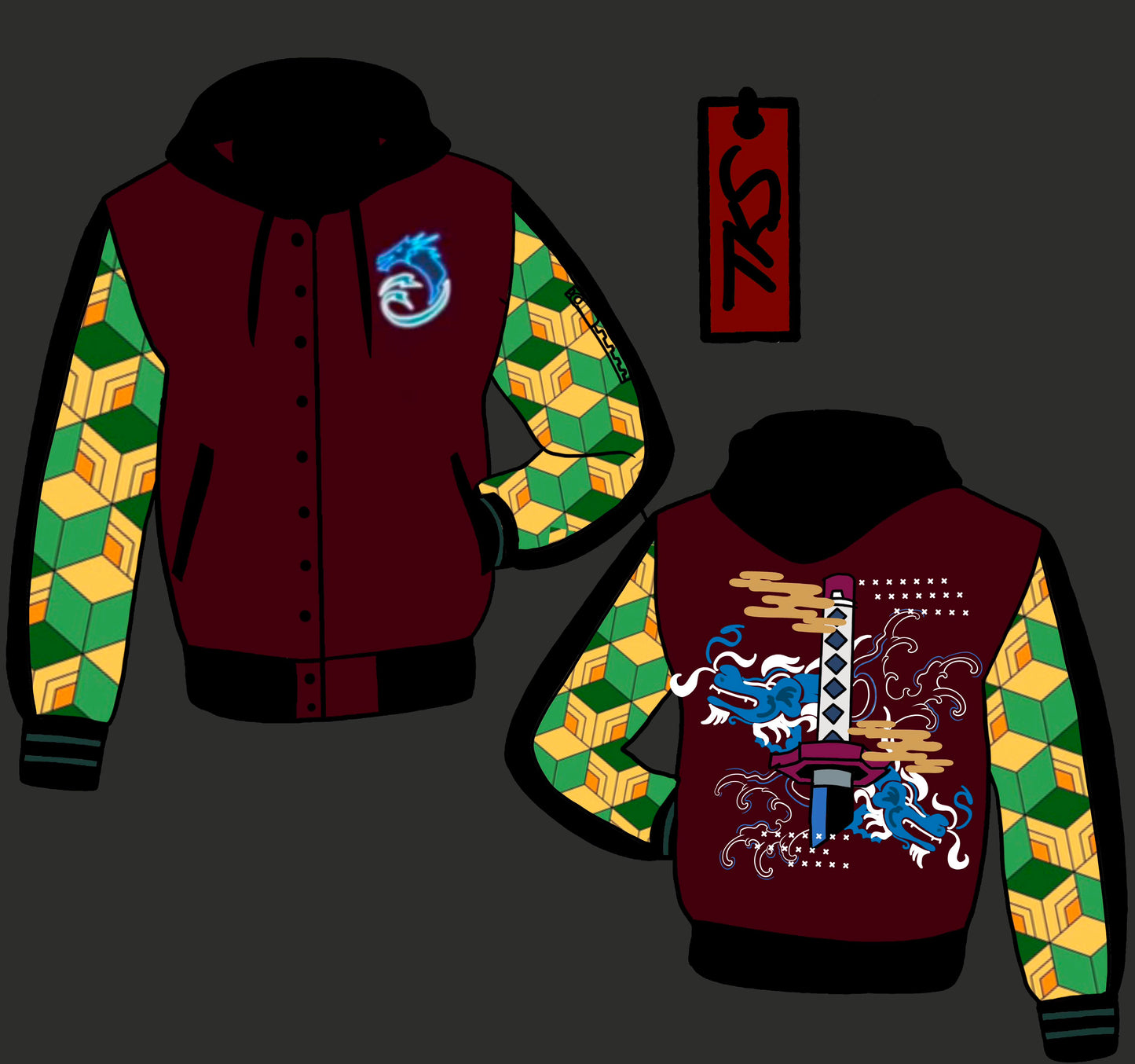 (PRE-ORDER STOCK DROP) The Water Pillar Oversized Varsity