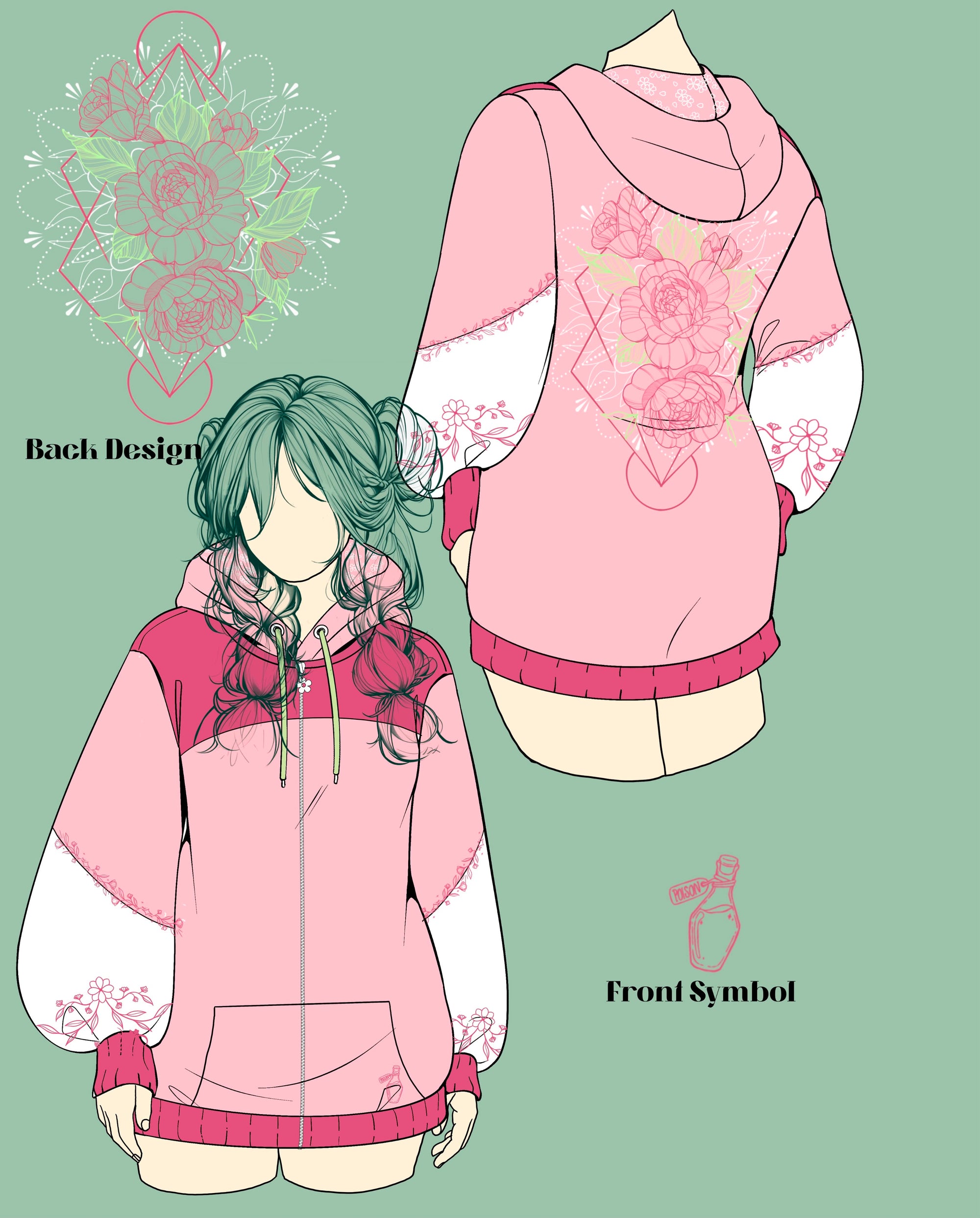 (PRE-ORDER) The Garden Party Oversized Zip Hoodie