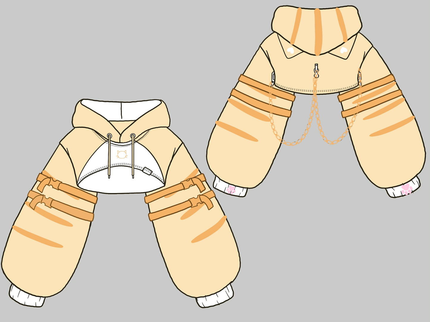 (PRE-ORDER) Orange Tabby Cat Shruggie