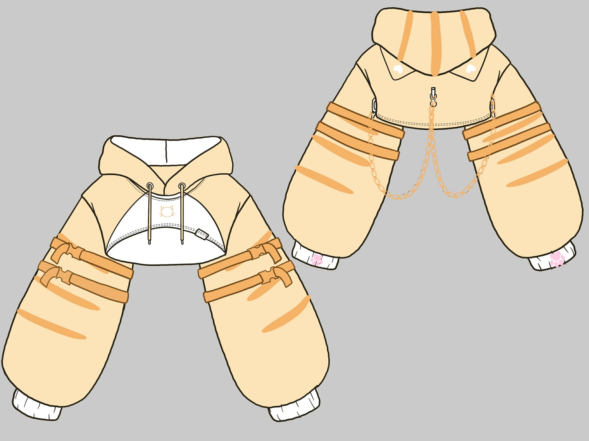 (PRE-ORDER) Orange Tabby Cat Shruggie