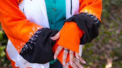 (READY TO SHIP) Forest Fox Zip Oversized Hoodie