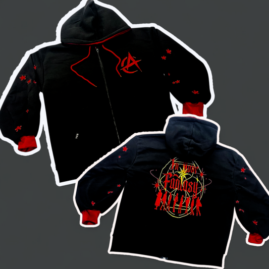 (STOCK DROP) Dark Fantasy Oversized Zip Hoodie