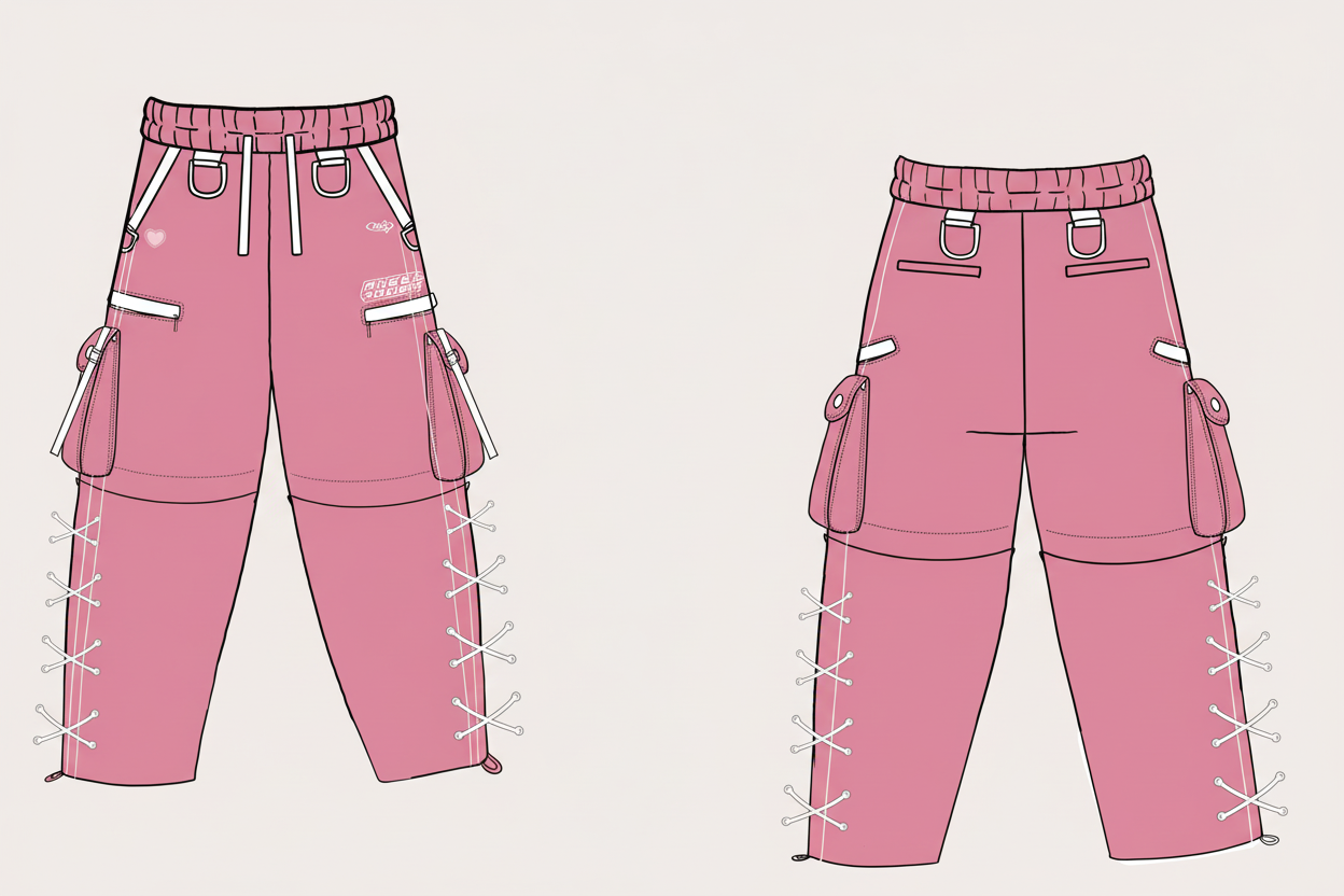 (PRE-ORDER) Angel Adjustable Wide Leg Joggers
