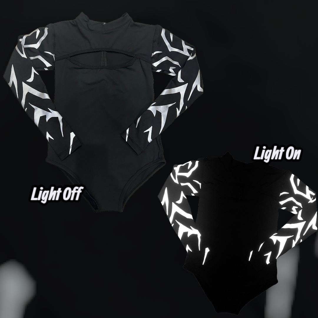 (STOCK DROP) Keyhole Demon Markings Bodysuit