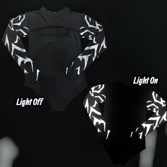 (STOCK DROP) Keyhole Demon Markings Bodysuit