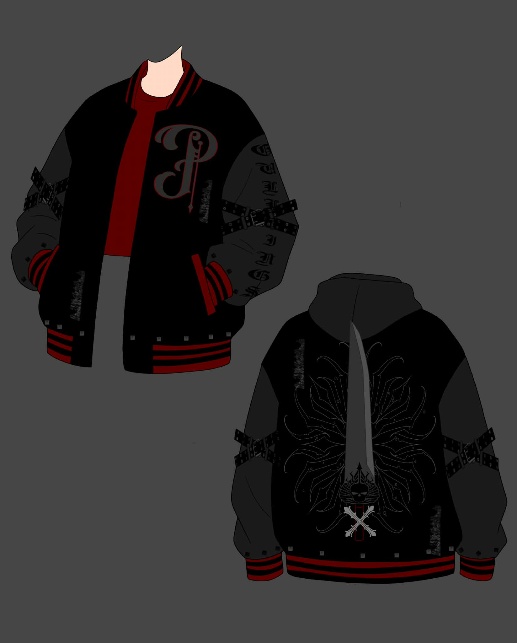 (PRE-ORDER) Sphere Hunter Soldier Oversized Varsity