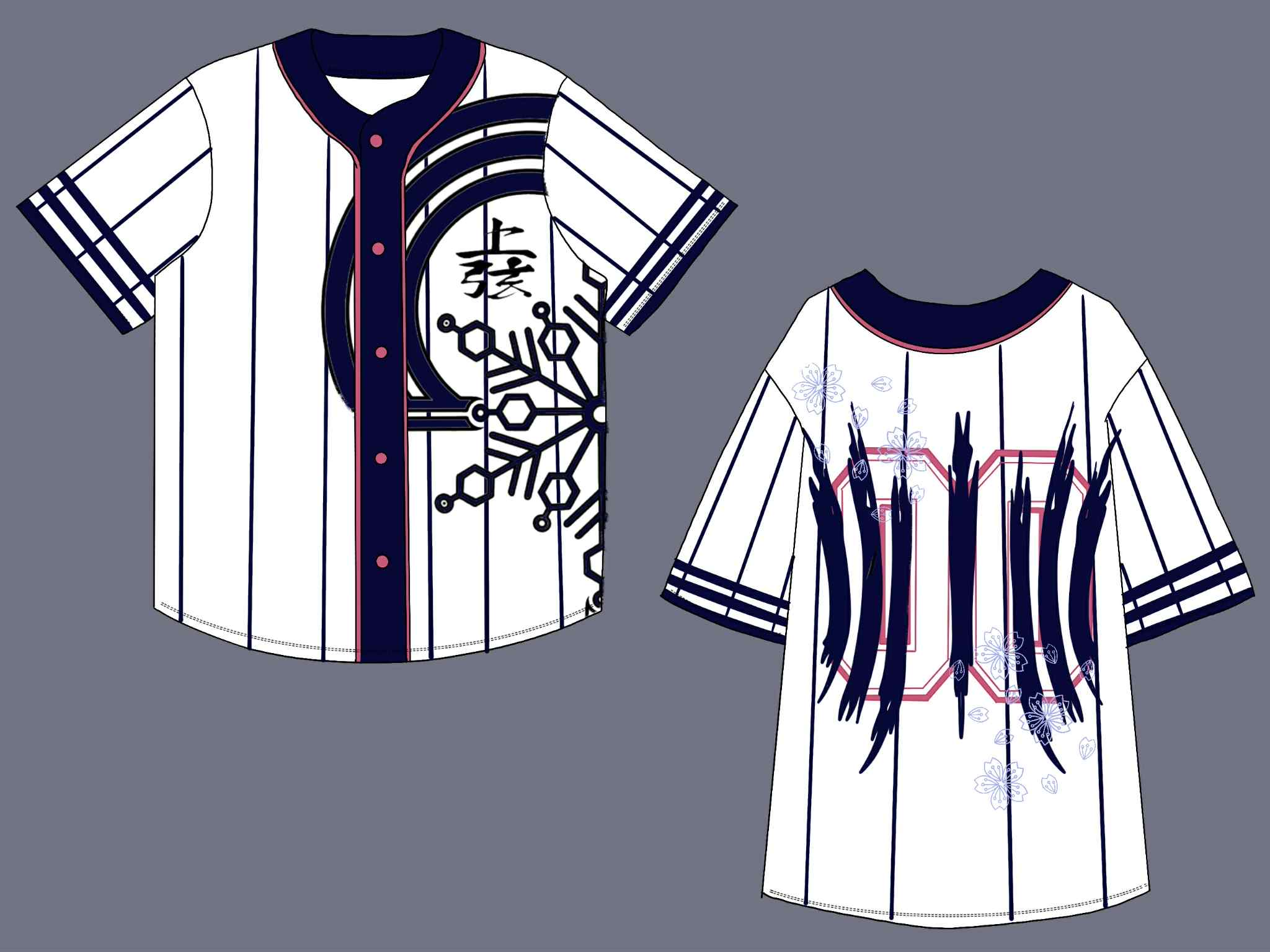 (READY TO SHIP) Upper Moon Three Baseball Jersey