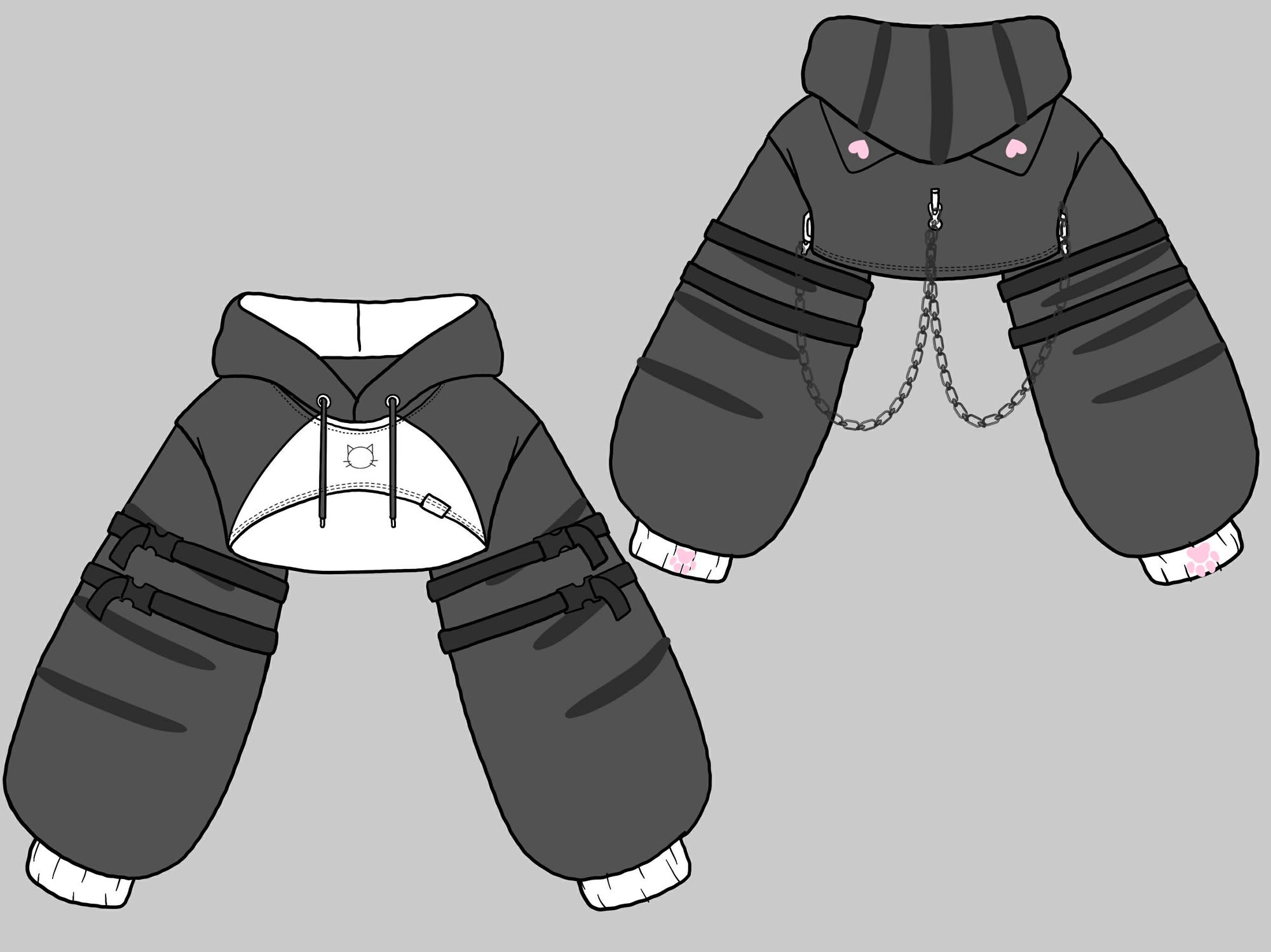 (PRE-ORDER) Grey Tabby Cat Shruggie