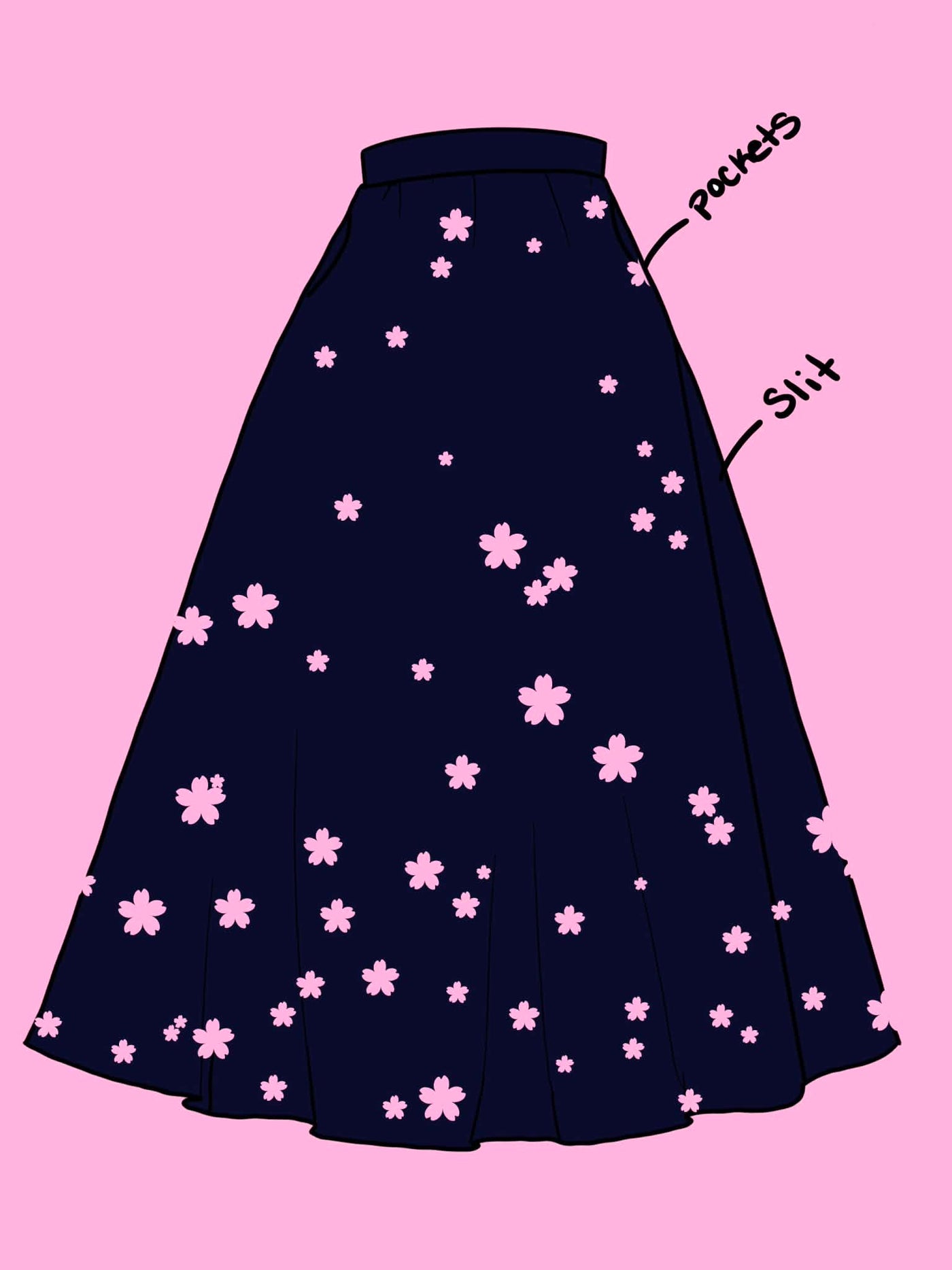 (PRE-ORDER) Summoner Maxi Slit Skirt