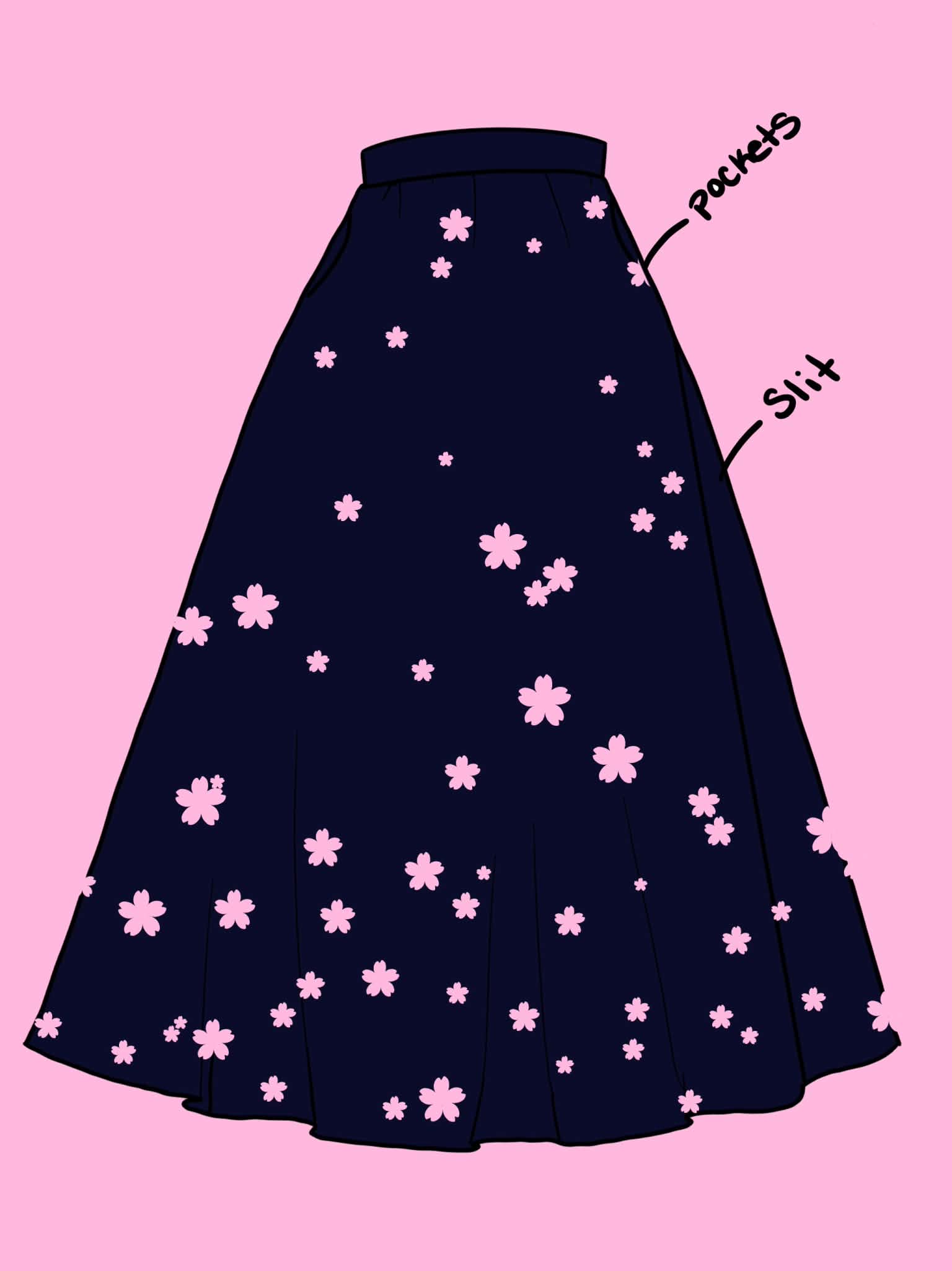 (PRE-ORDER) Summoner Maxi Slit Skirt