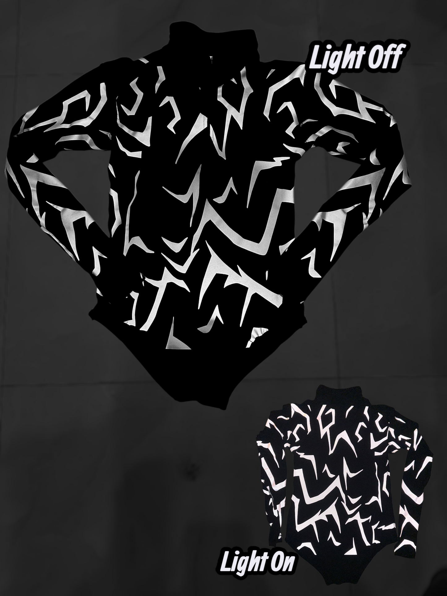 (STOCK DROP) Demon Markings High Collar Bodysuit