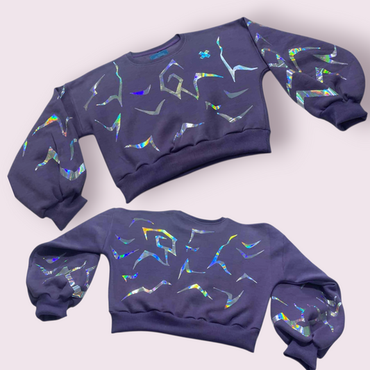 (PRE-ORDER) Patterns Mid Crop Crewneck