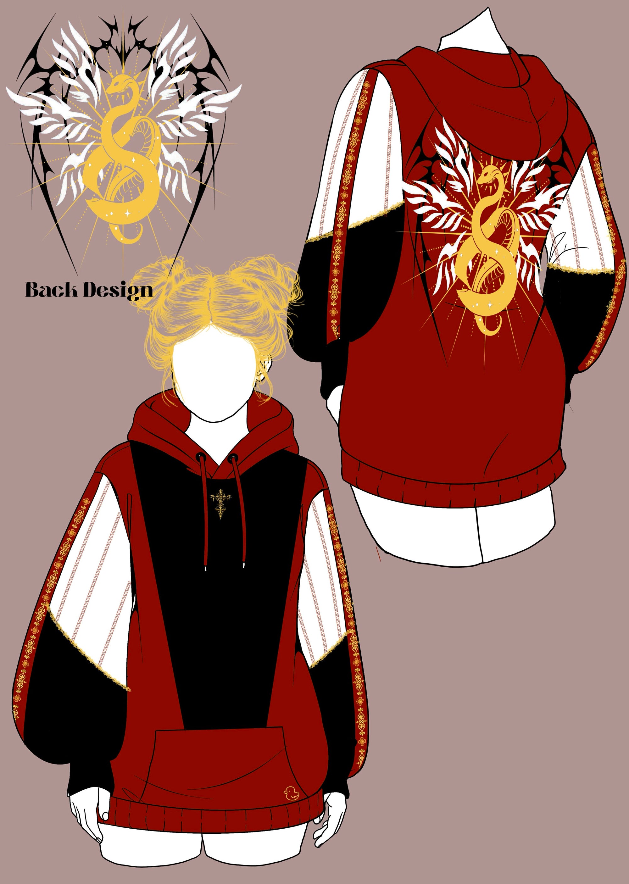 (STOCK DROP) The Serpent Oversized Hoodie