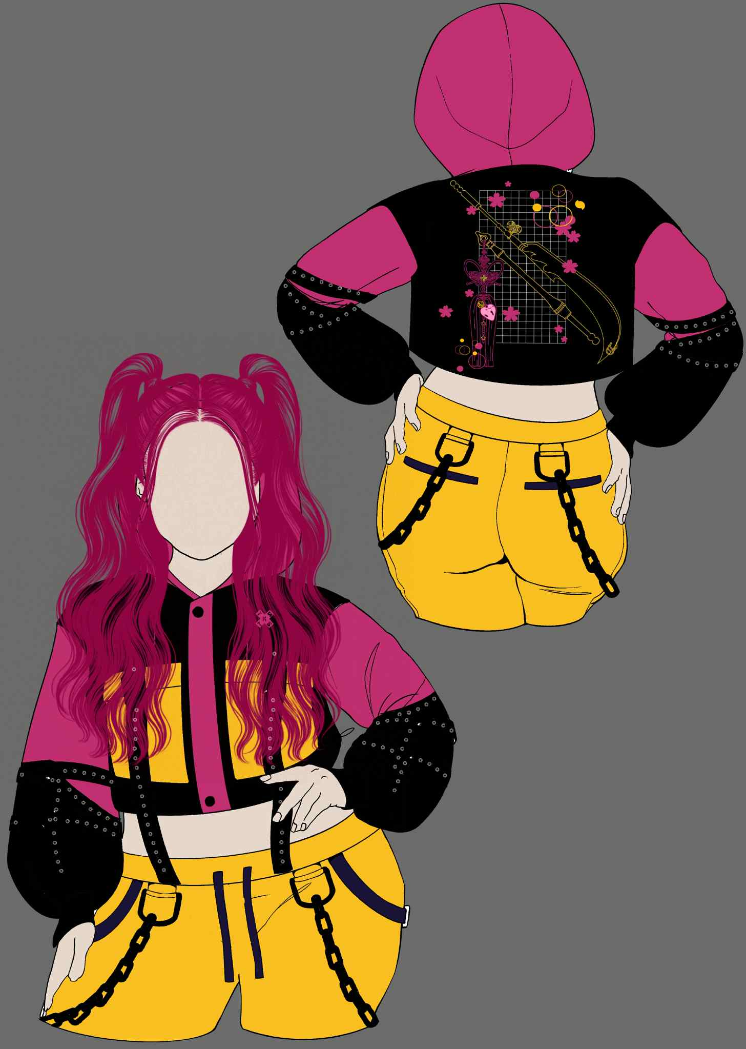 (PRE-ORDER) Mira Oversized Mid Crop Techwear