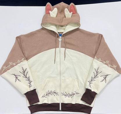 (LIMITED PRE-ORDER) Fawn Zip Oversized Hoodie