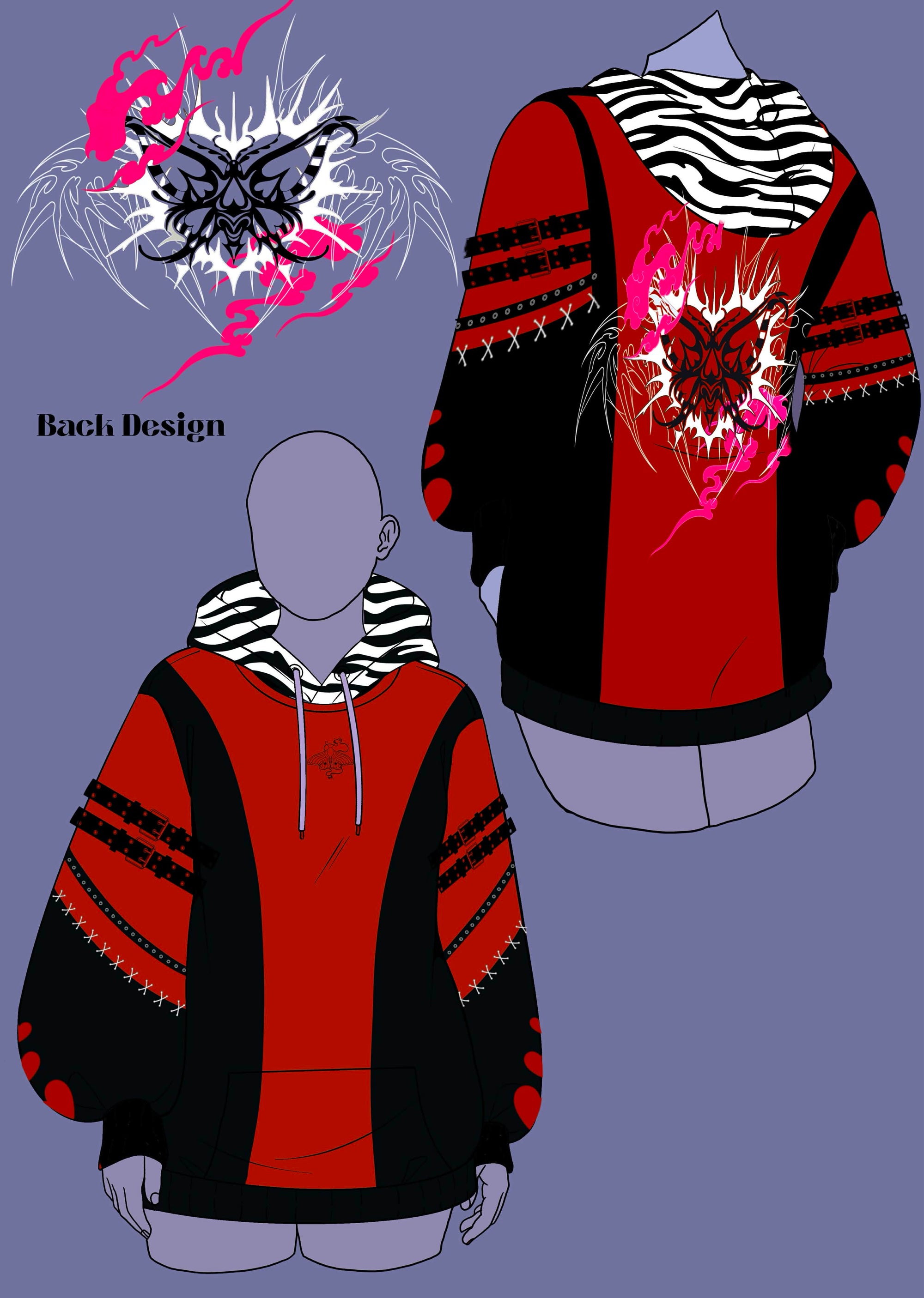 (STOCK DROP) Daddy Moth Oversized Hoodie