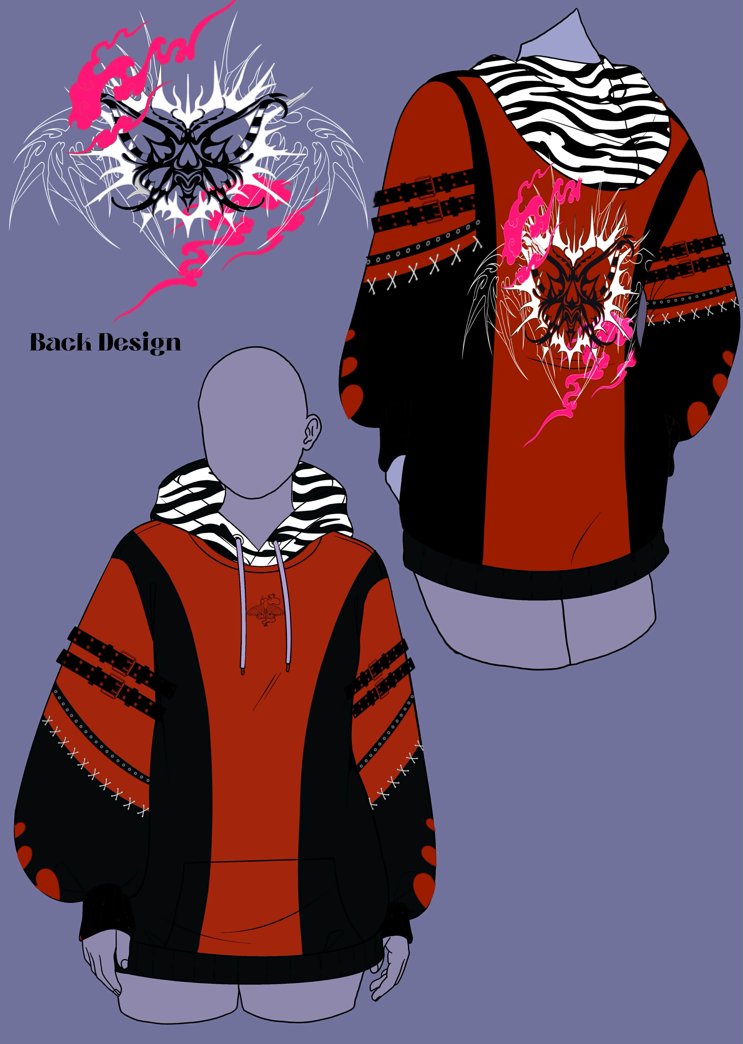 (STOCK DROP) Daddy Moth Oversized Hoodie