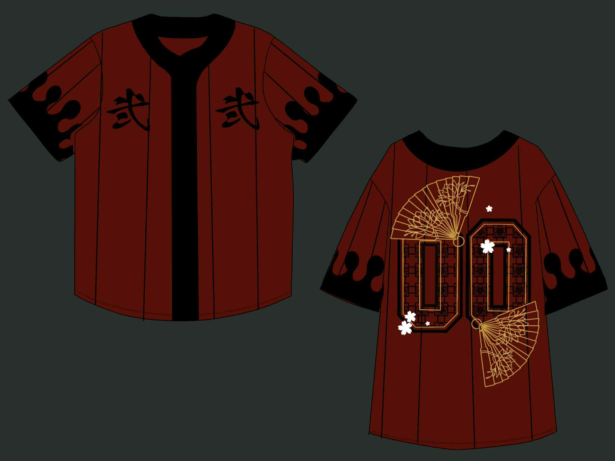 (READY TO SHIP) Upper Moon Two Baseball Jersey